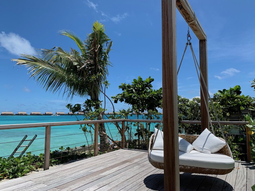 Swing loungers Maldives