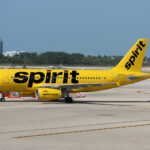 Spirit Airlines A319 livery